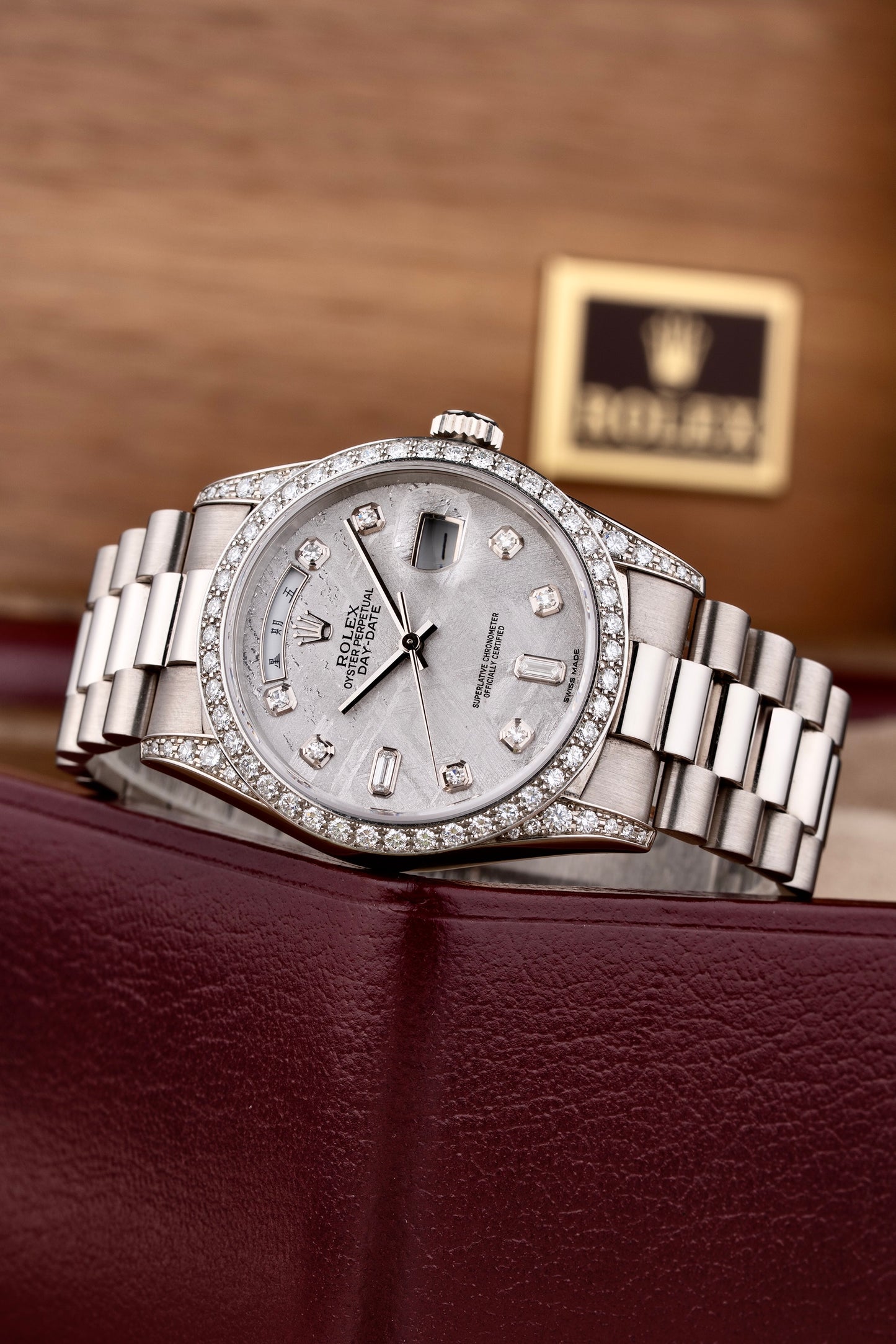 Rolex Day-Date 36mm Meteorite Mandarin - Ref. 18389