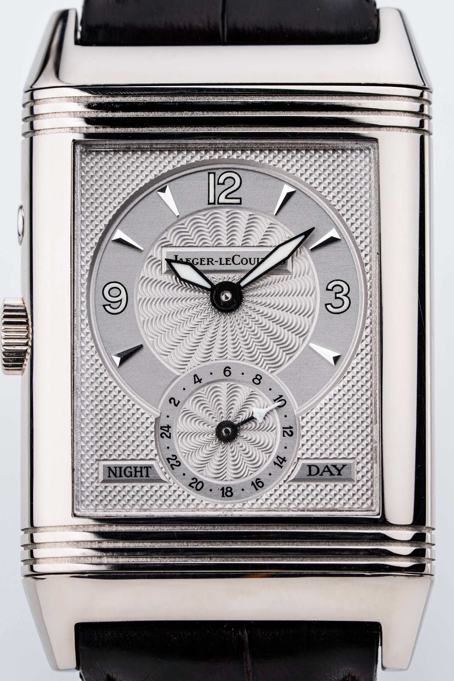 Jaeger LeCoultre Reverso Night & Day 18k White Gold - Ref. 270.3.51