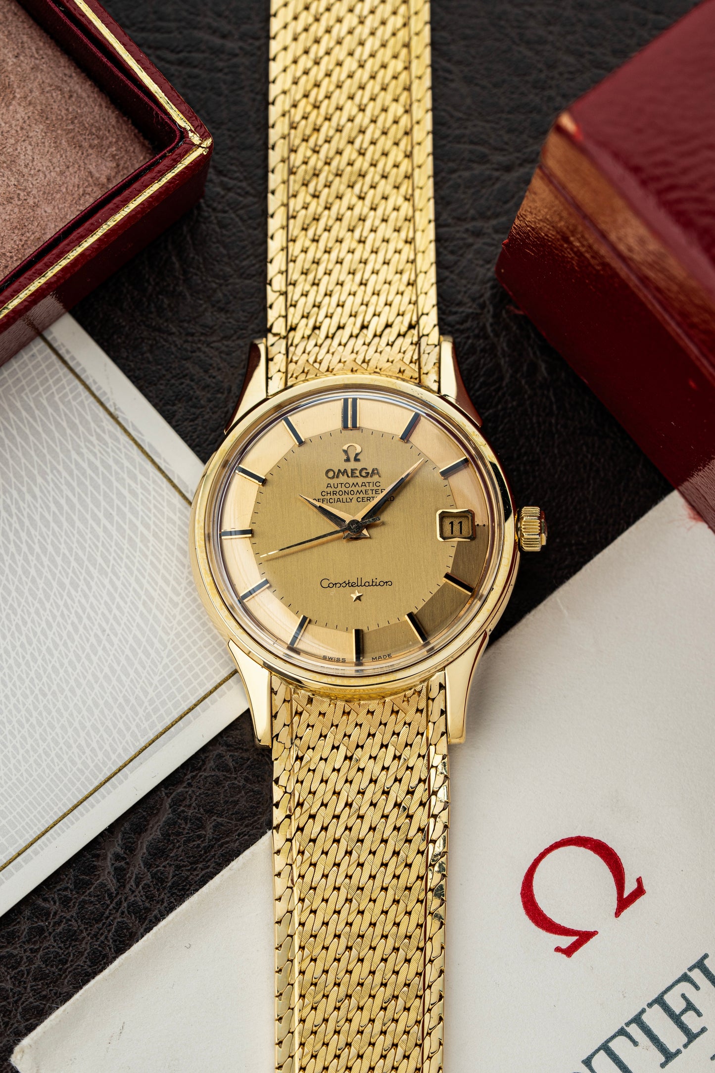 Omega Constellation 34mm 18k Yellow Gold