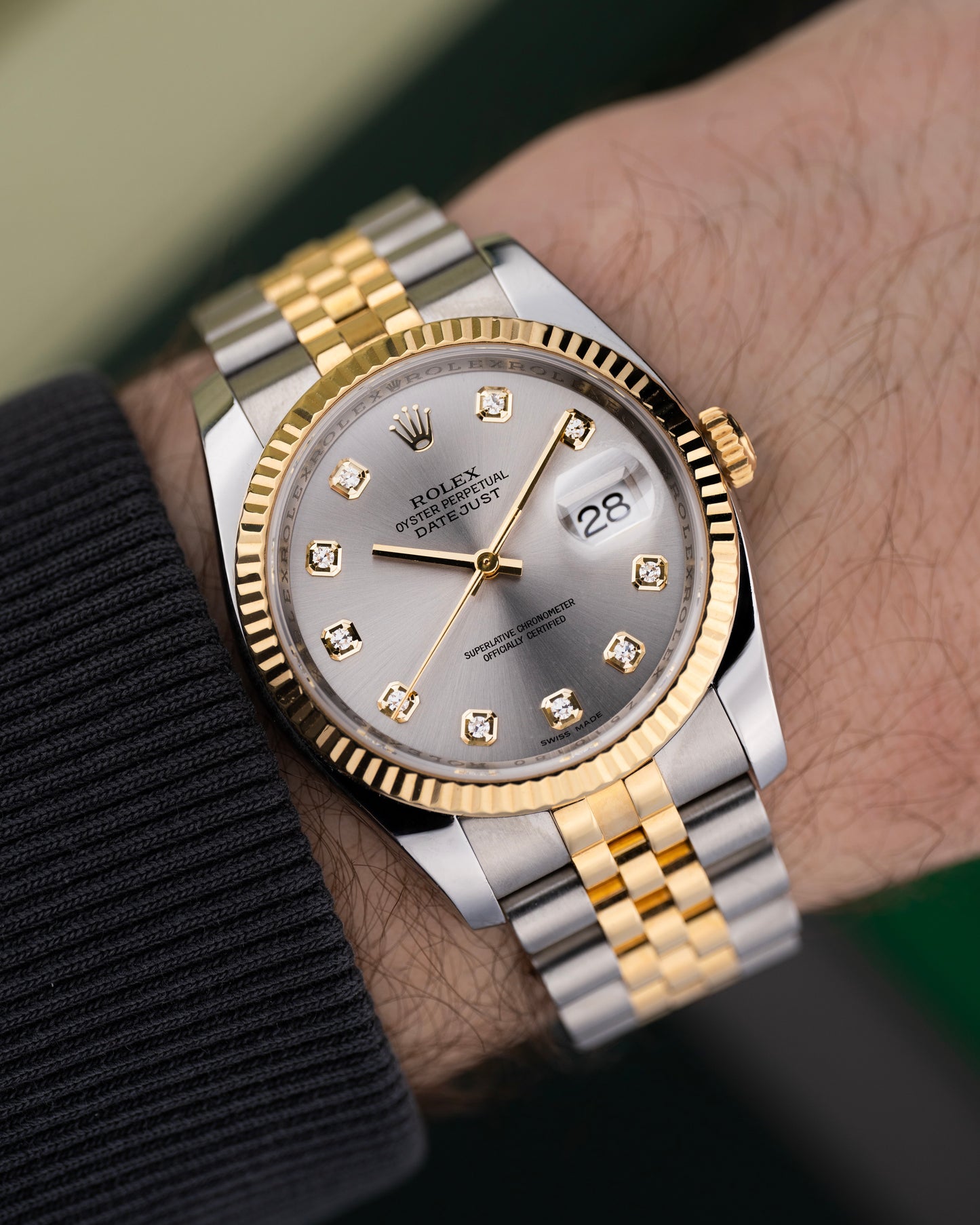 Rolex Datejust 36mm Grey Diamond Dial - Ref. 116233q