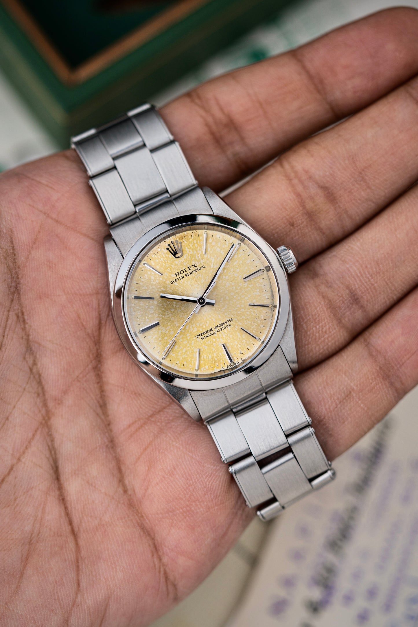 Rolex Oyster Perpetual 34mm Tropical Dial - Ref. 1002