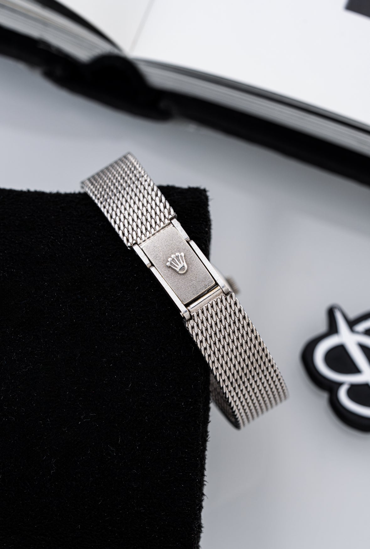 Rolex Precision 9ct White Gold Manual-Wound Cocktail Watch