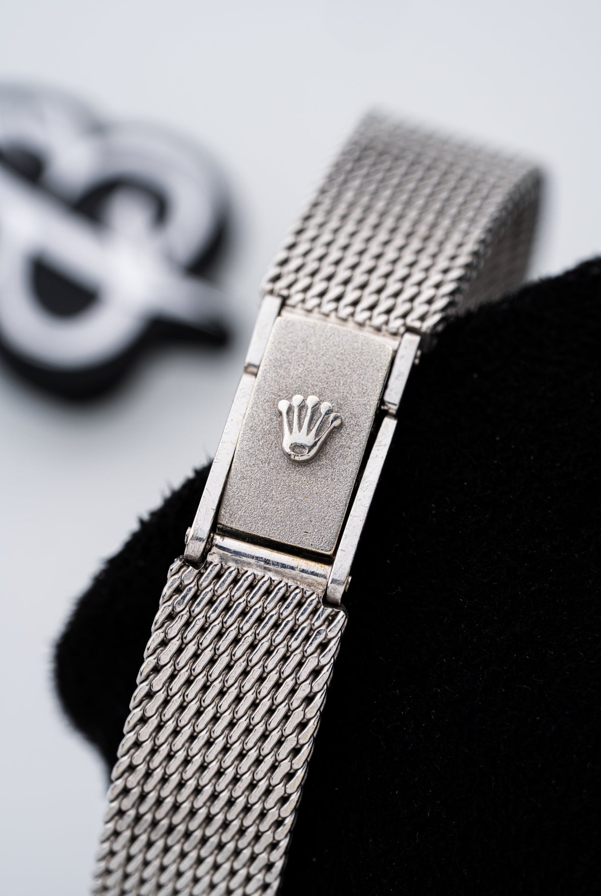 Rolex Precision 9ct White Gold Manual-Wound Cocktail Watch