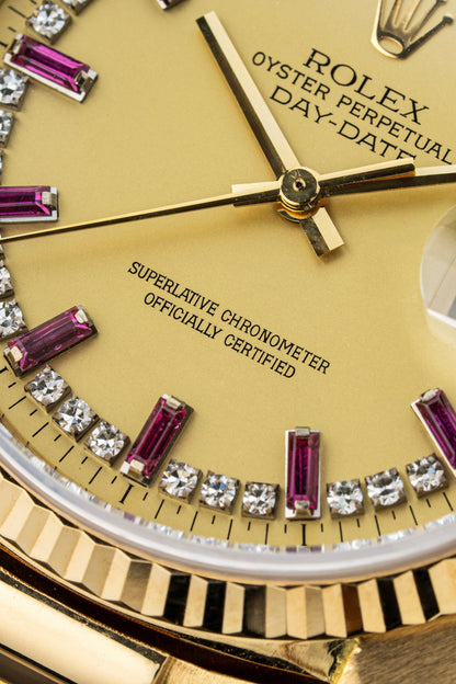 Rolex Day-Date 36mm Ruby Baguette - Ref. 18038