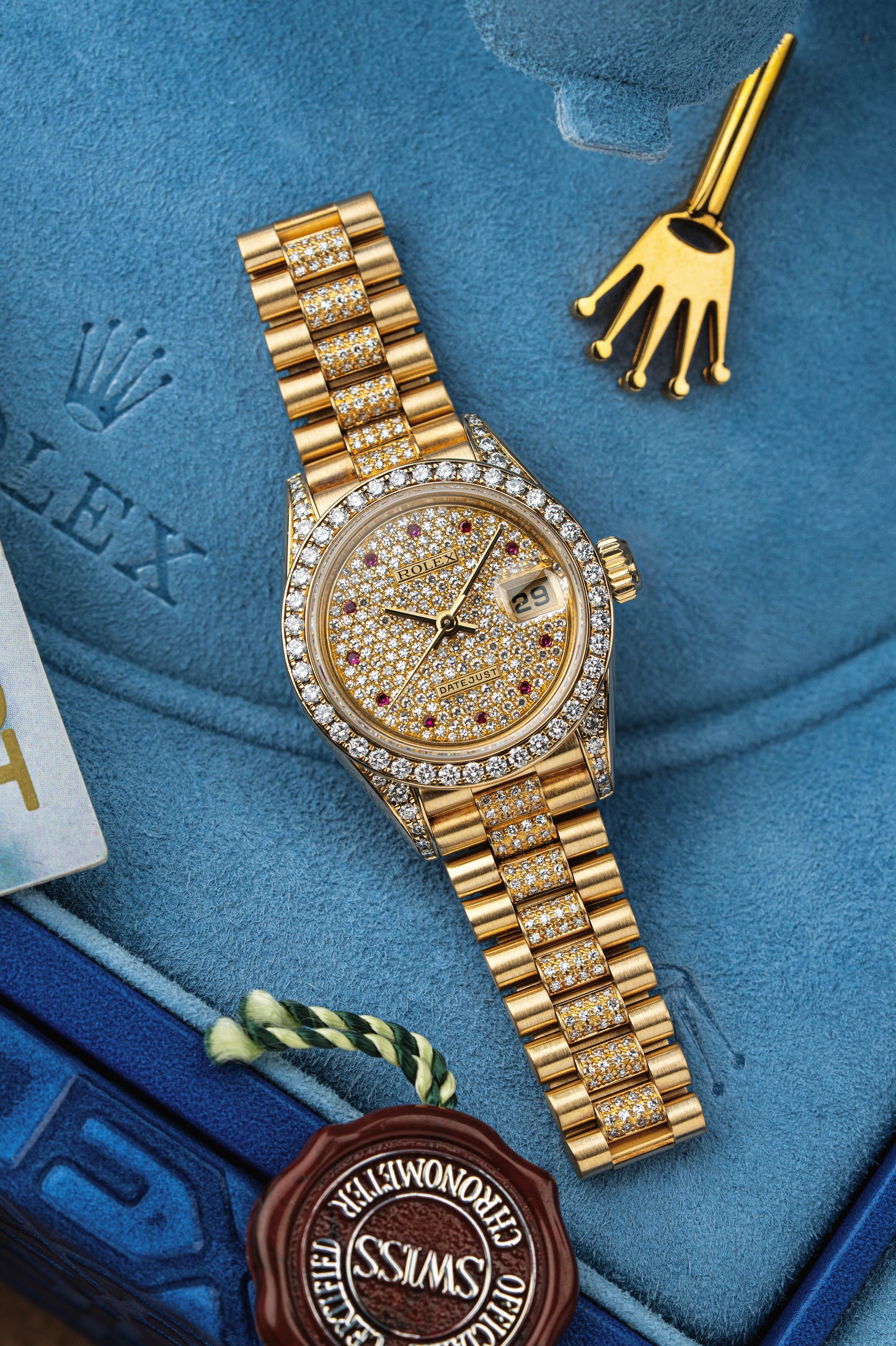Rolex Lady-Datejust 26mm Pavé Ruby - Ref. 69158