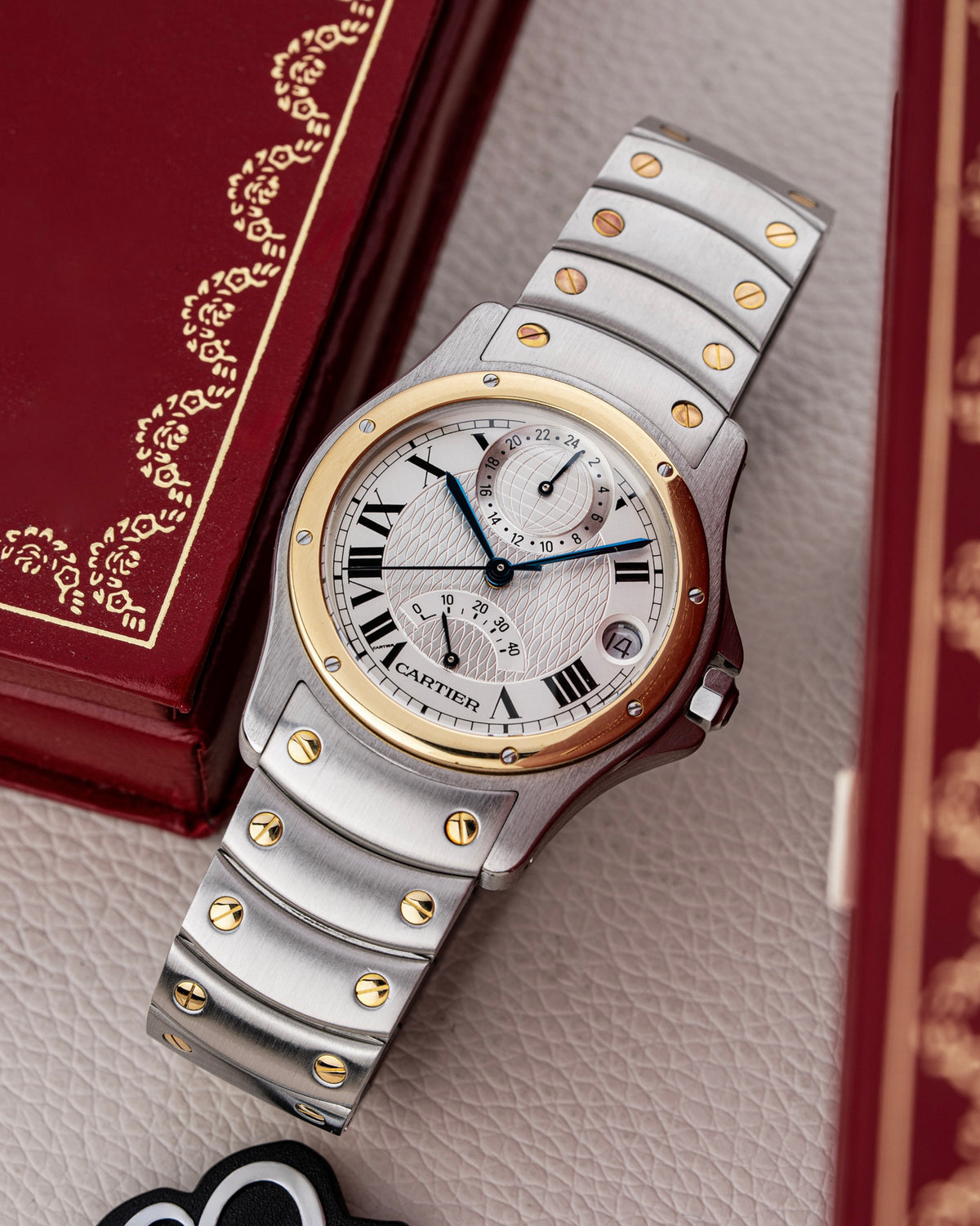 Cartier Santos Ronde GMT Aviator 33.5mm - Ref. W20038R3