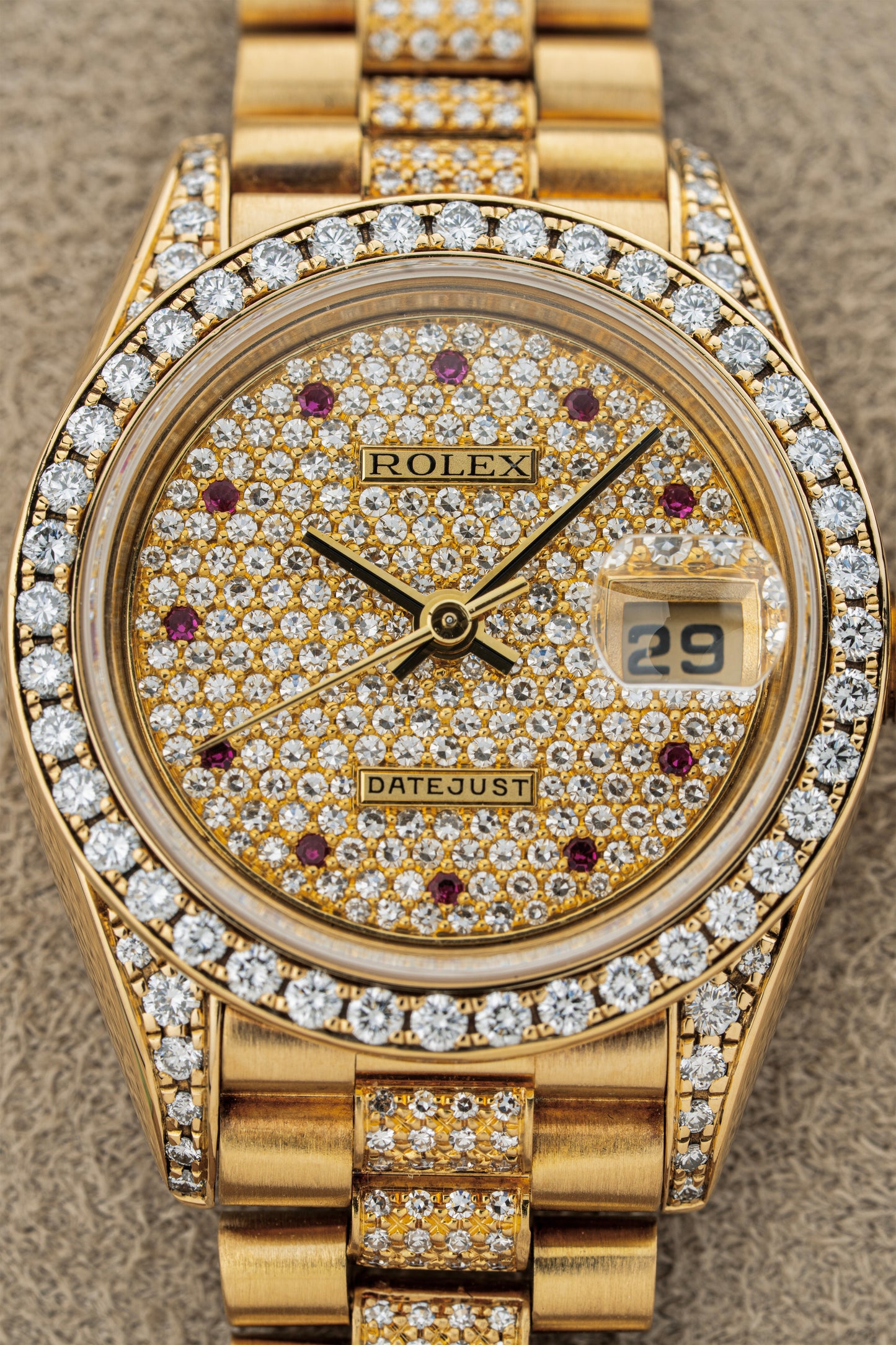 Rolex Lady-Datejust 26mm Pavé Ruby - Ref. 69158