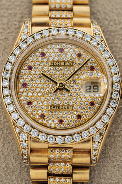 Rolex Lady-Datejust 26mm Pavé Ruby - Ref. 69158