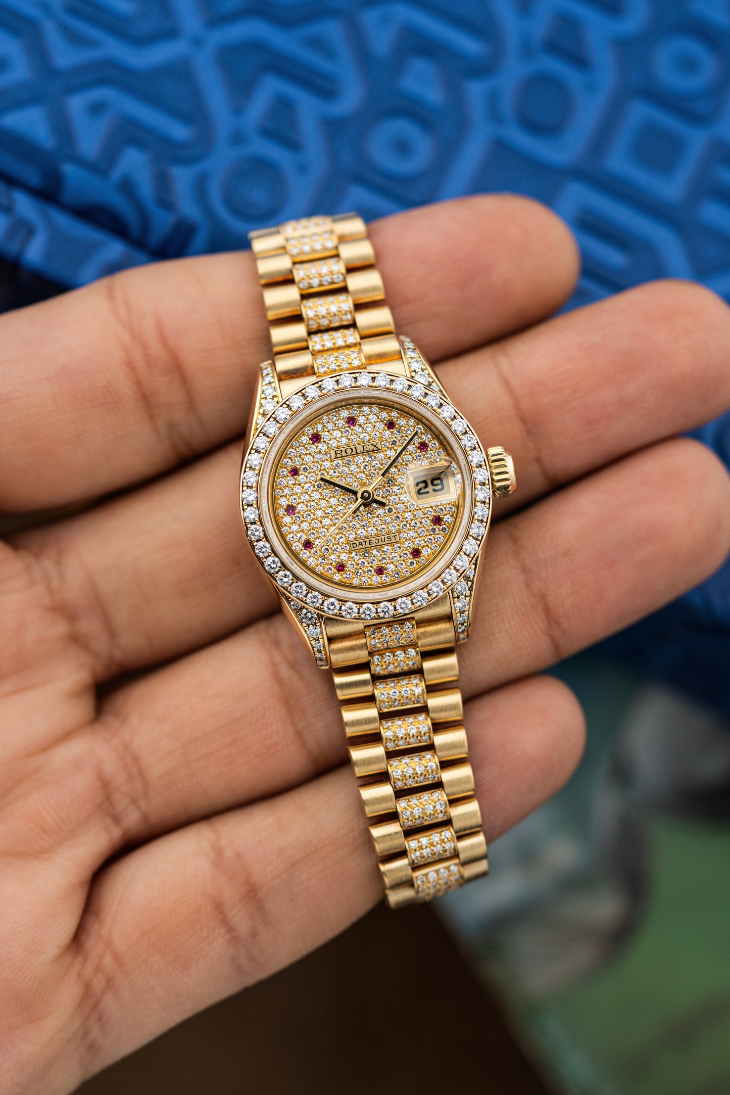 Rolex Lady-Datejust 26mm Pavé Ruby - Ref. 69158