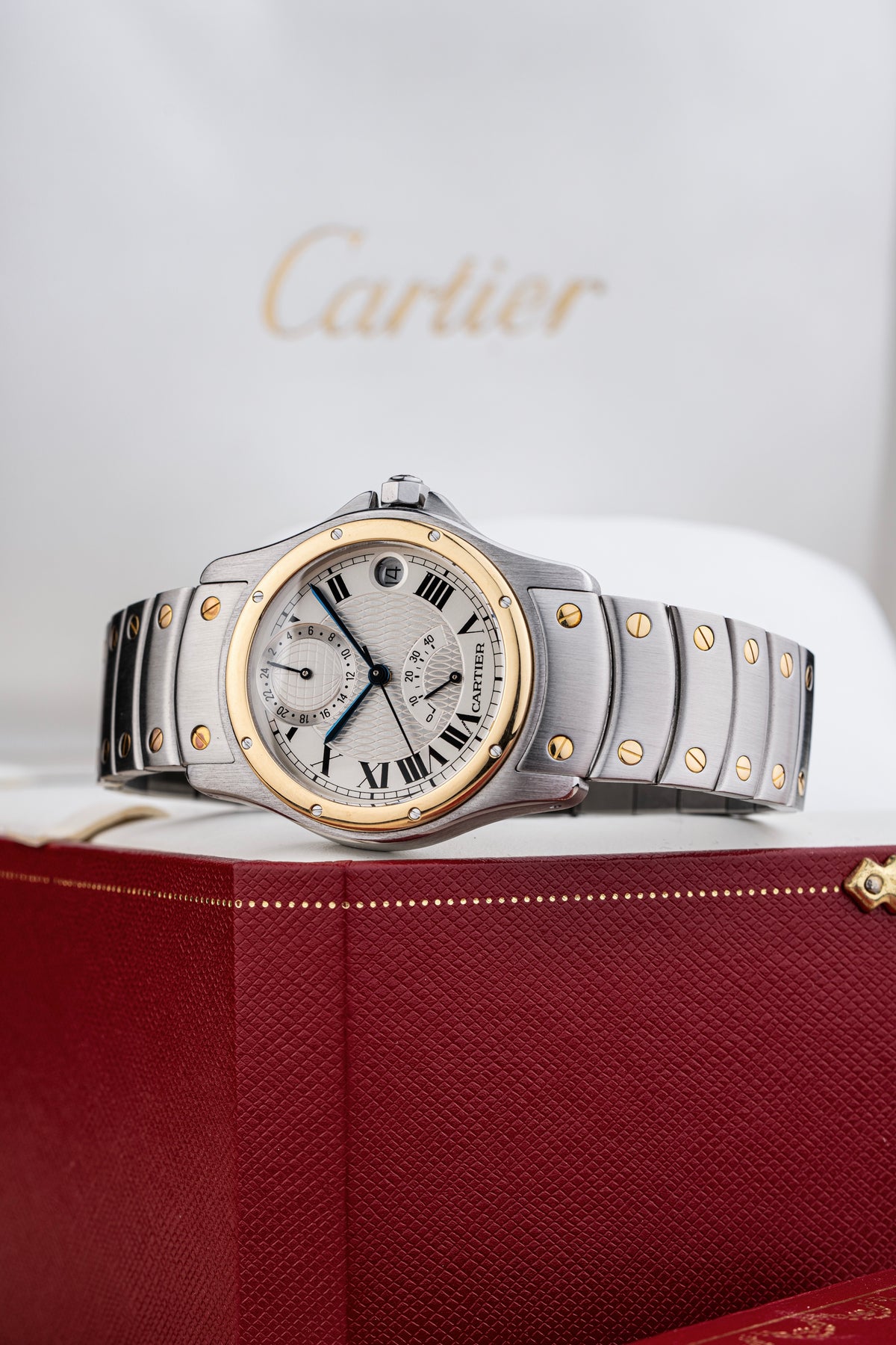 Cartier Santos Ronde GMT Aviator 33.5mm - Ref. W20038R3