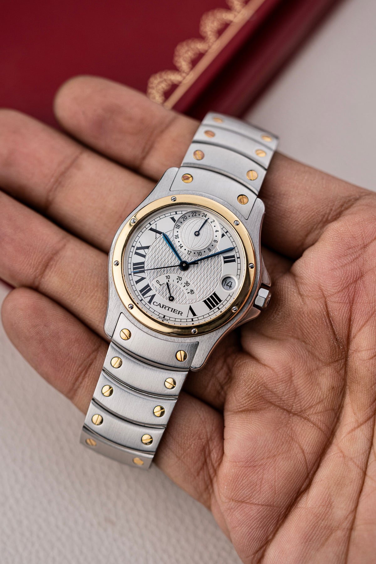 Cartier Santos Ronde GMT Aviator 33.5mm - Ref. W20038R3
