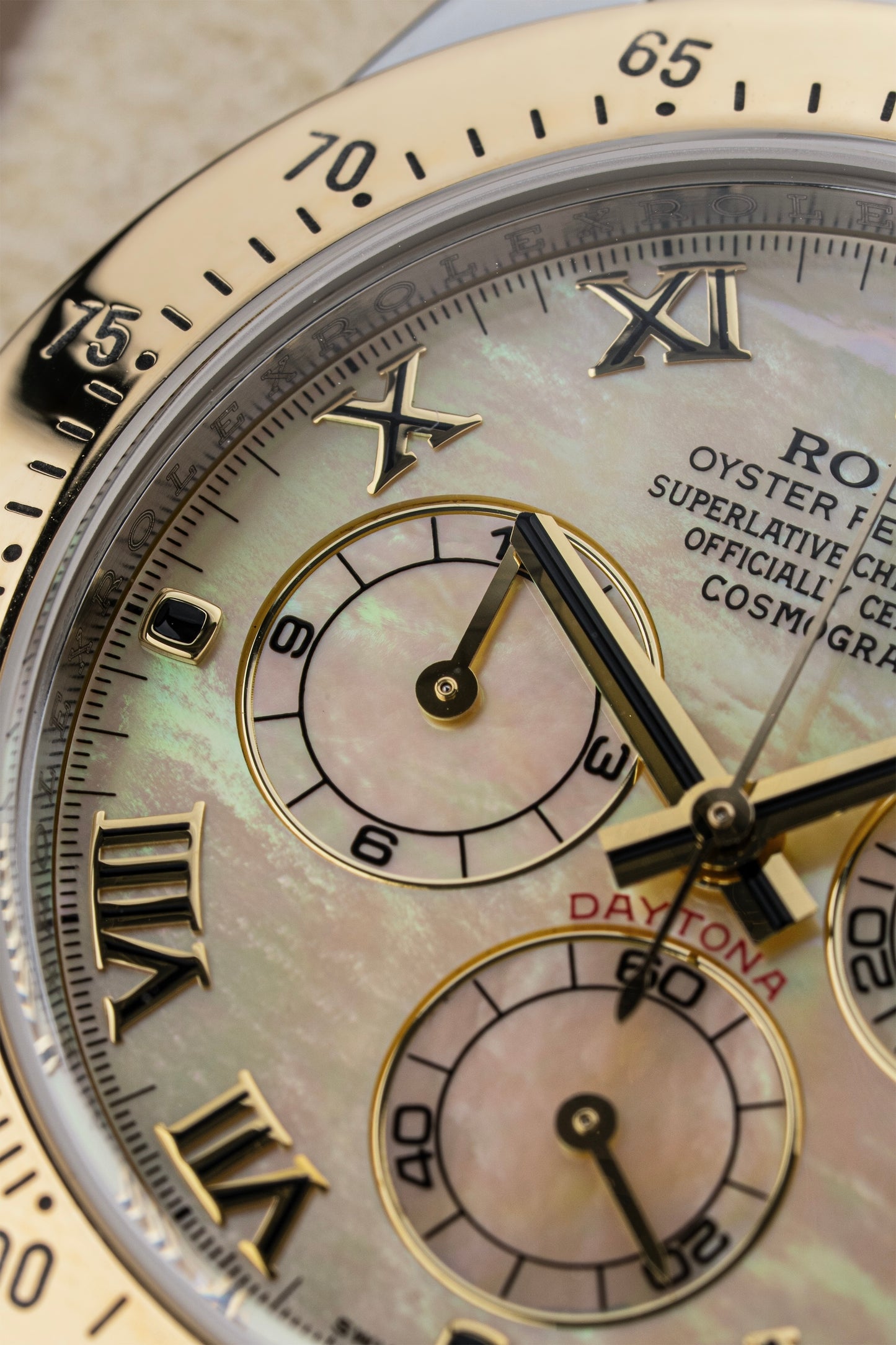 Rolex Cosmograph Daytona 40mm Yellow Mother of Pearl - Ref. 116523