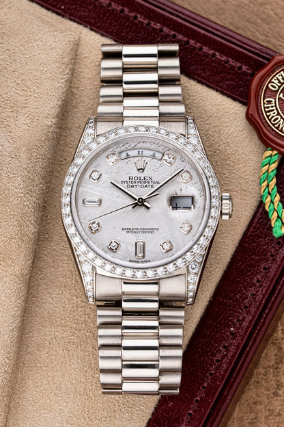 Rolex Day-Date 36mm Meteorite Mandarin - Ref. 18389