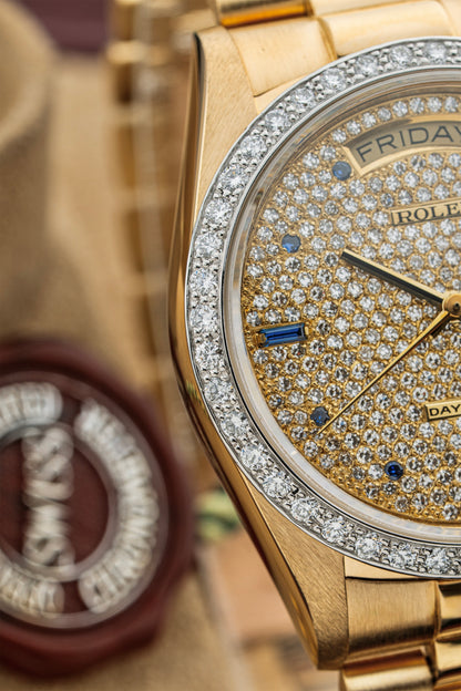Rolex Day-Date 36mm Pavé - Ref. 18048