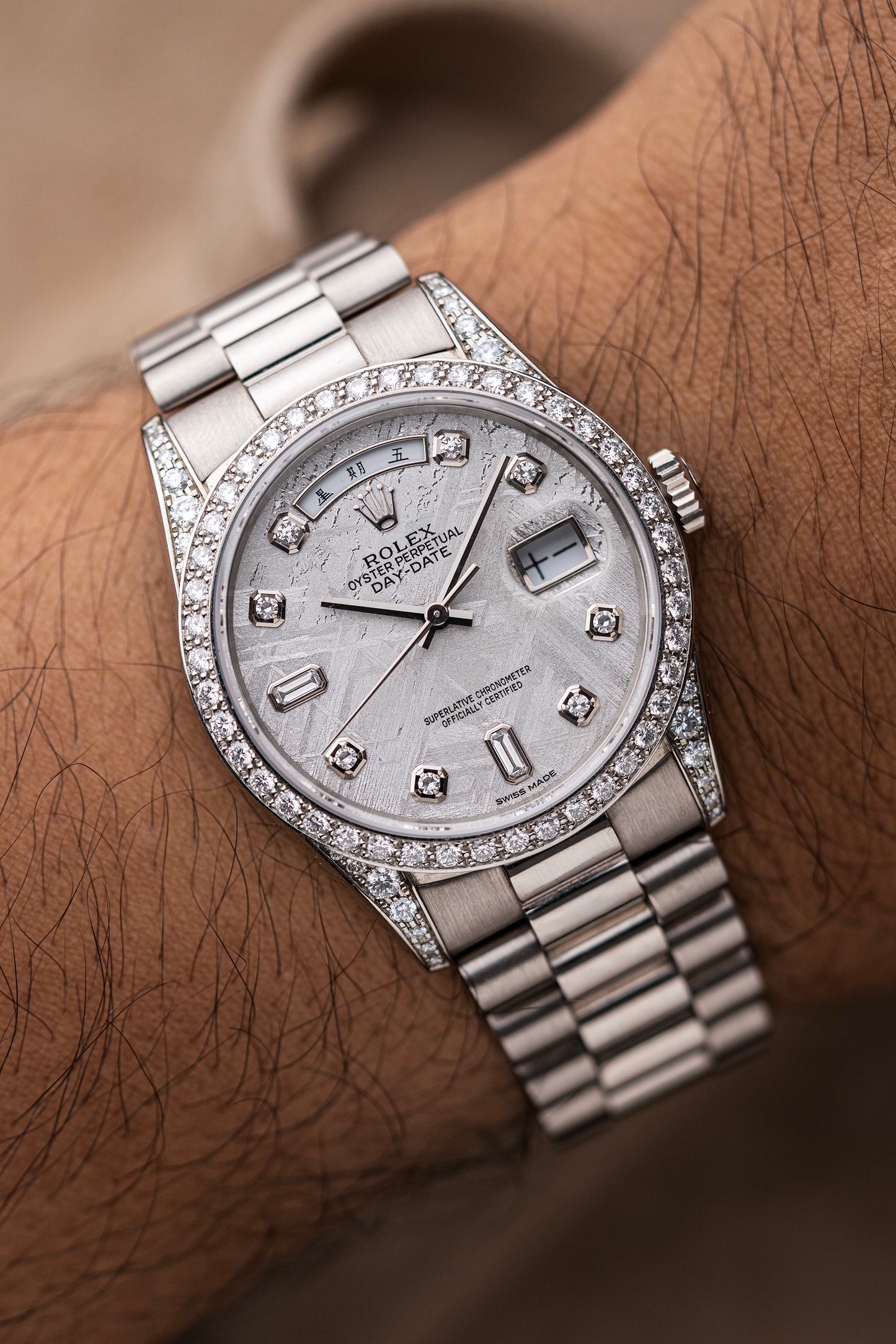 Rolex Day-Date 36mm Meteorite Mandarin - Ref. 18389