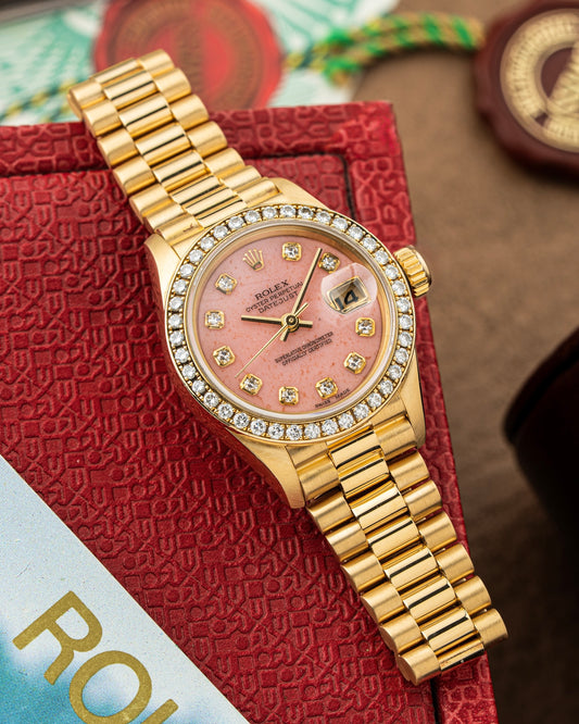 Rolex Lady-Datejust 26mm Coral Stone Dial - Ref. 69138