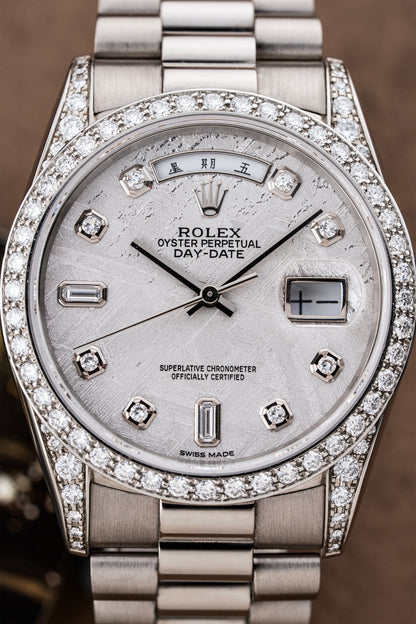 Rolex Day-Date 36mm Meteorite Mandarin - Ref. 18389