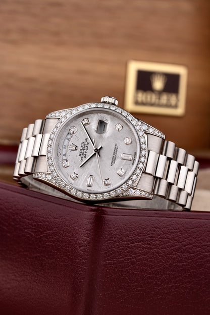 Rolex Day-Date 36mm Meteorite Mandarin - Ref. 18389
