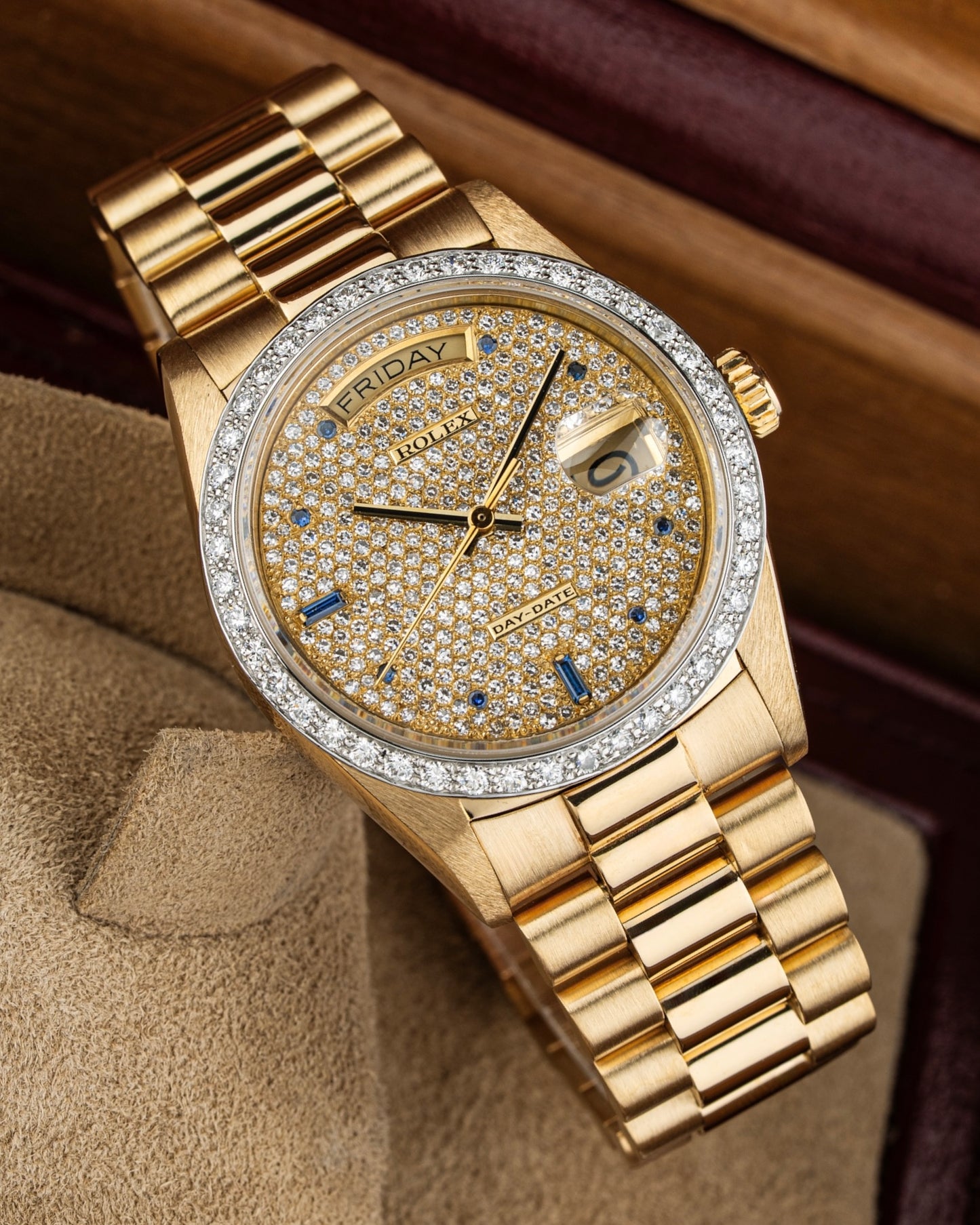 Rolex Day-Date 36mm Pavé - Ref. 18048