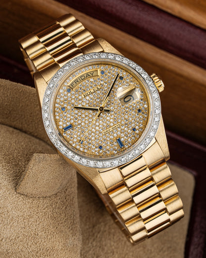 Rolex Day-Date 36mm Pavé - Ref. 18048