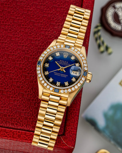 Rolex Lady-Datejust 26mm Diamond & Sapphire - Ref. 69088
