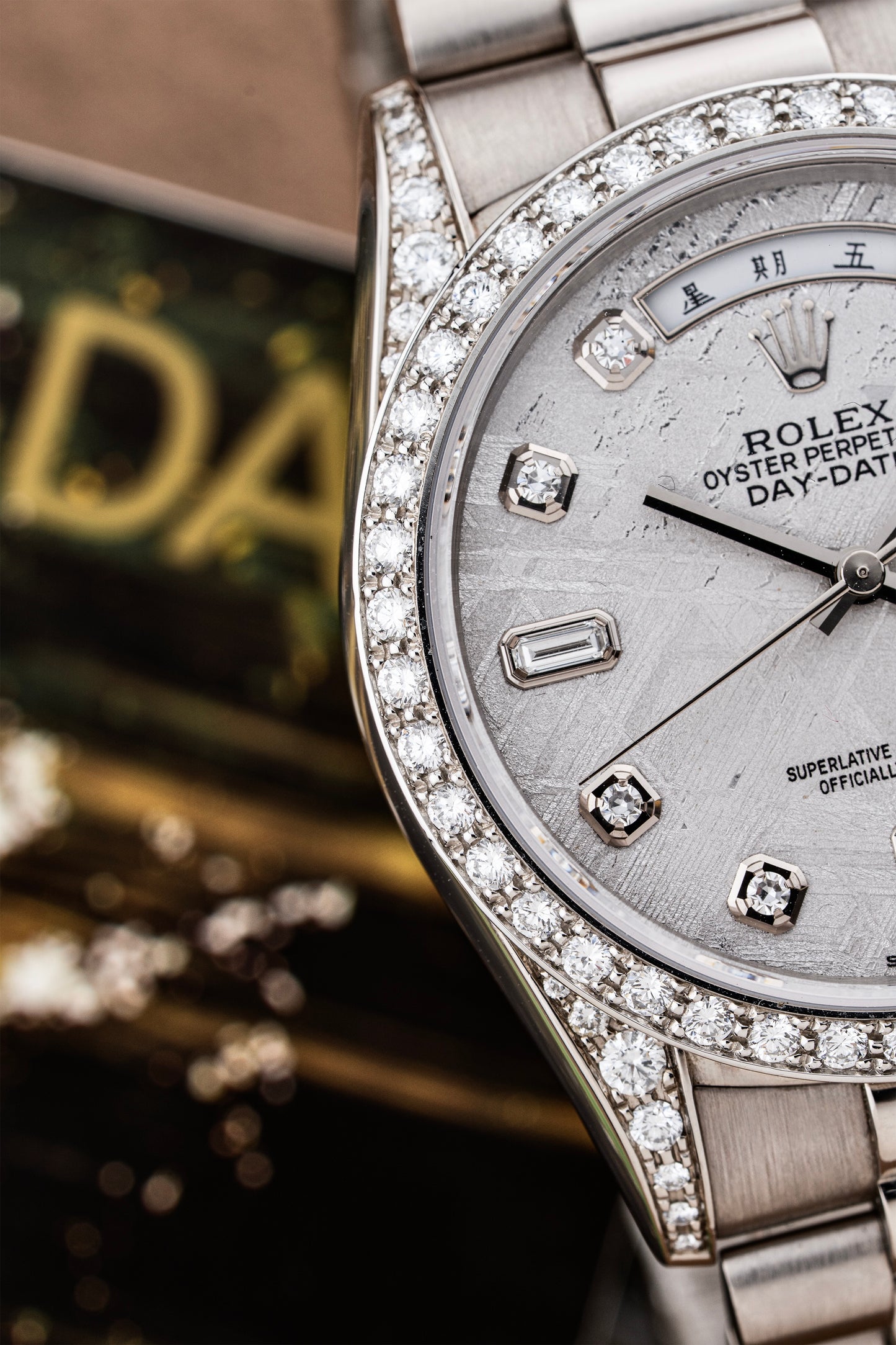 Rolex Day-Date 36mm Meteorite Mandarin - Ref. 18389