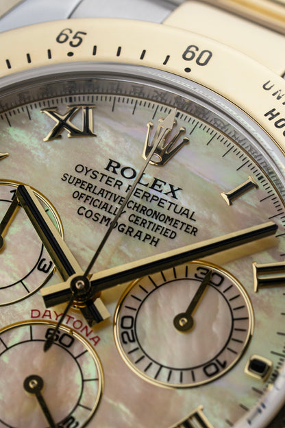 Rolex Cosmograph Daytona 40mm Yellow Mother of Pearl - Ref. 116523
