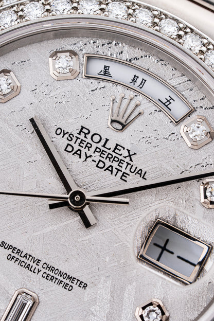 Rolex Day-Date 36mm Meteorite Mandarin - Ref. 18389