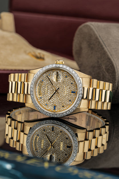 Rolex Day-Date 36mm Pavé - Ref. 18048