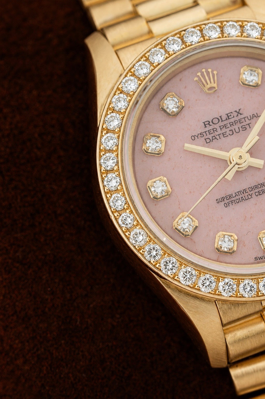 Rolex Lady-Datejust 26mm Coral Stone Dial - Ref. 69138