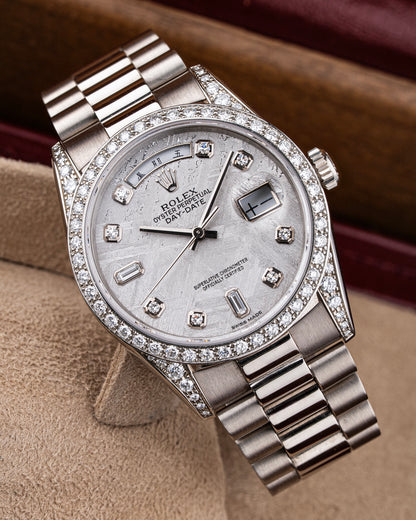 Rolex Day-Date 36mm Meteorite Mandarin - Ref. 18389