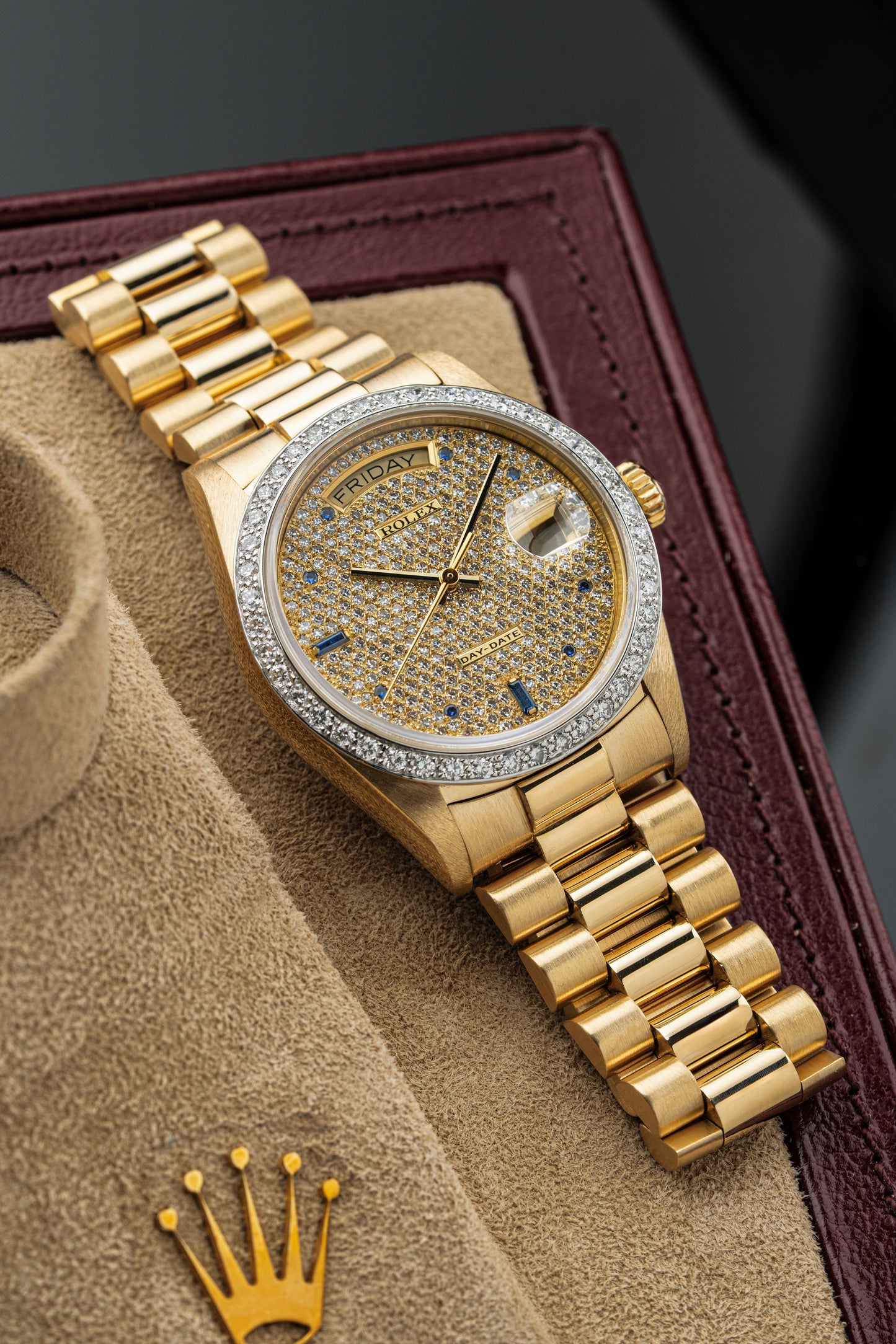 Rolex Day-Date 36mm Pavé - Ref. 18048