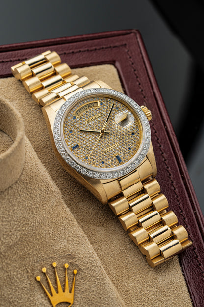 Rolex Day-Date 36mm Pavé - Ref. 18048