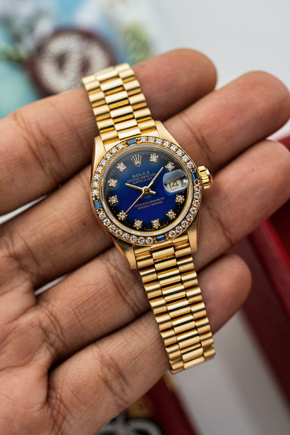 Rolex Lady-Datejust 26mm Diamond & Sapphire - Ref. 69088