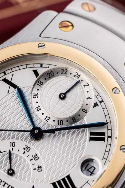 Cartier Santos Ronde GMT Aviator 33.5mm - Ref. W20038R3