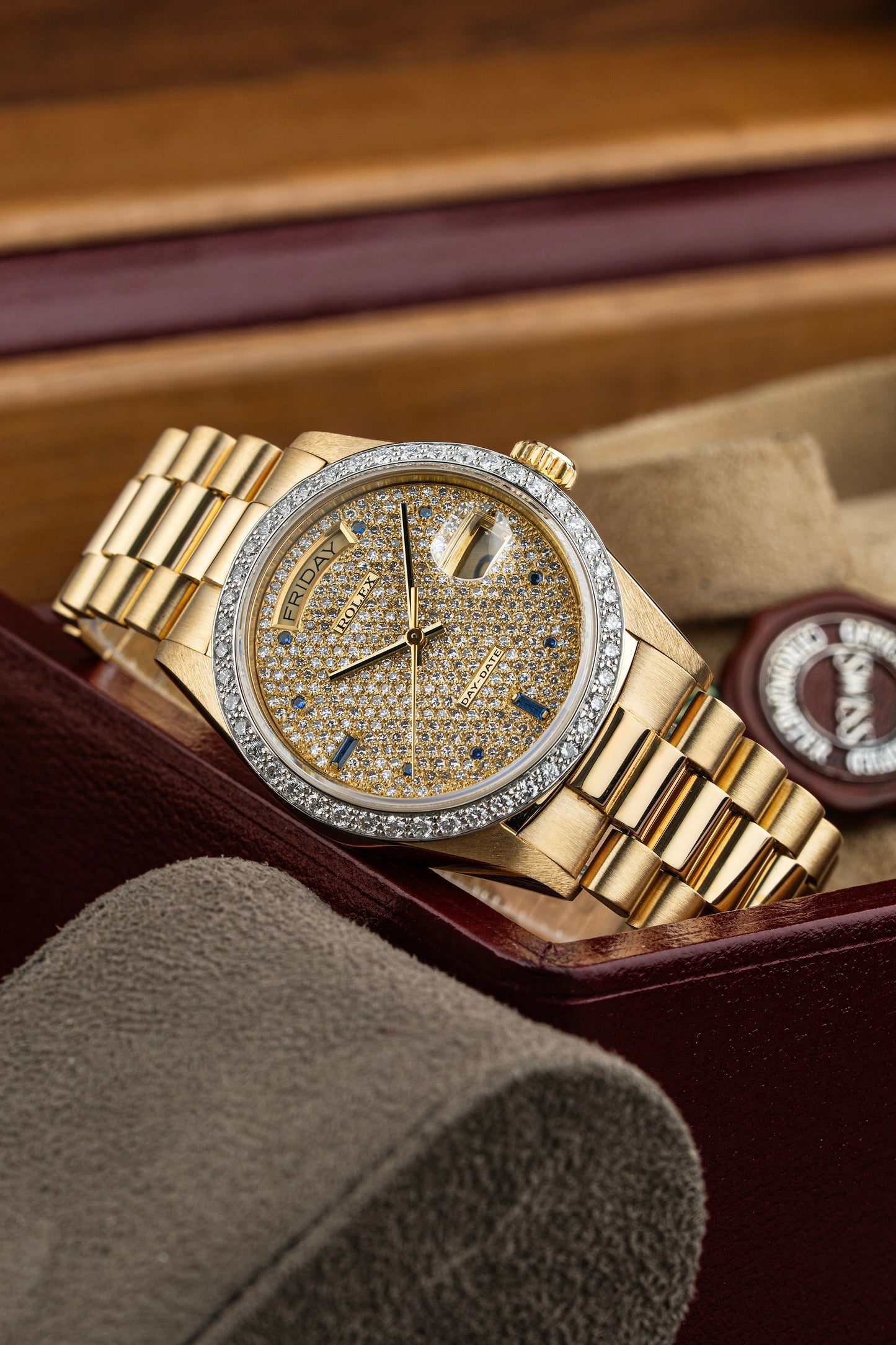 Rolex Day-Date 36mm Pavé - Ref. 18048