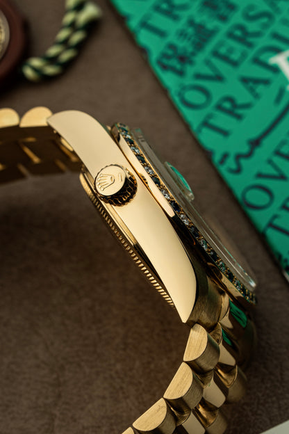 Rolex Day-Date 36mm Rare Factory Sapphire & Diamonds - Ref. 18148