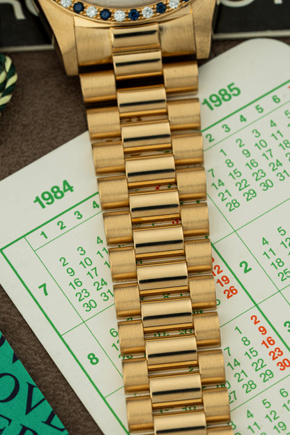 Rolex Day-Date 36mm Rare Factory Sapphire & Diamonds - Ref. 18148