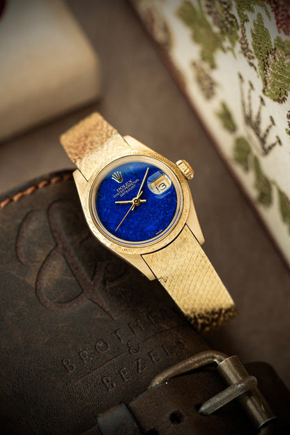 Rolex Lady-Datejust 26mm Lapis Lazuli Stone Dial - Ref. 6904