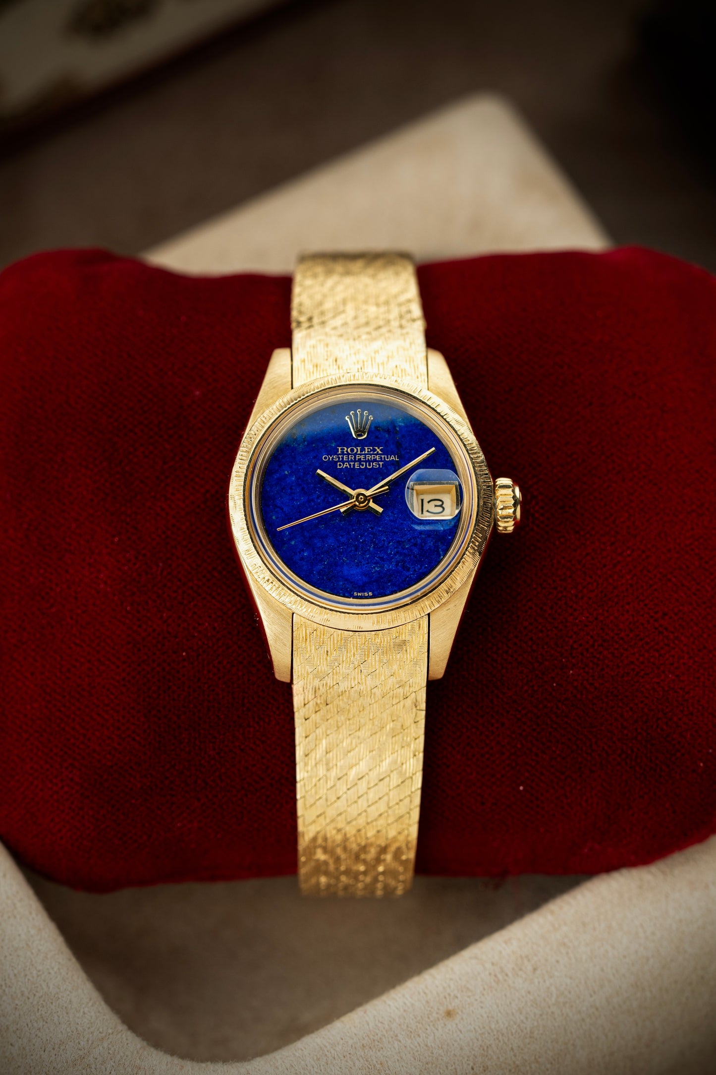 Rolex Lady-Datejust 26mm Lapis Lazuli Stone Dial - Ref. 6904