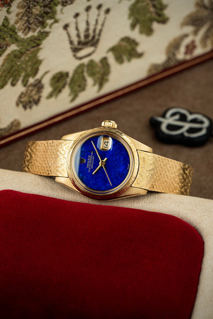 Rolex Lady-Datejust 26mm Lapis Lazuli Stone Dial - Ref. 6904