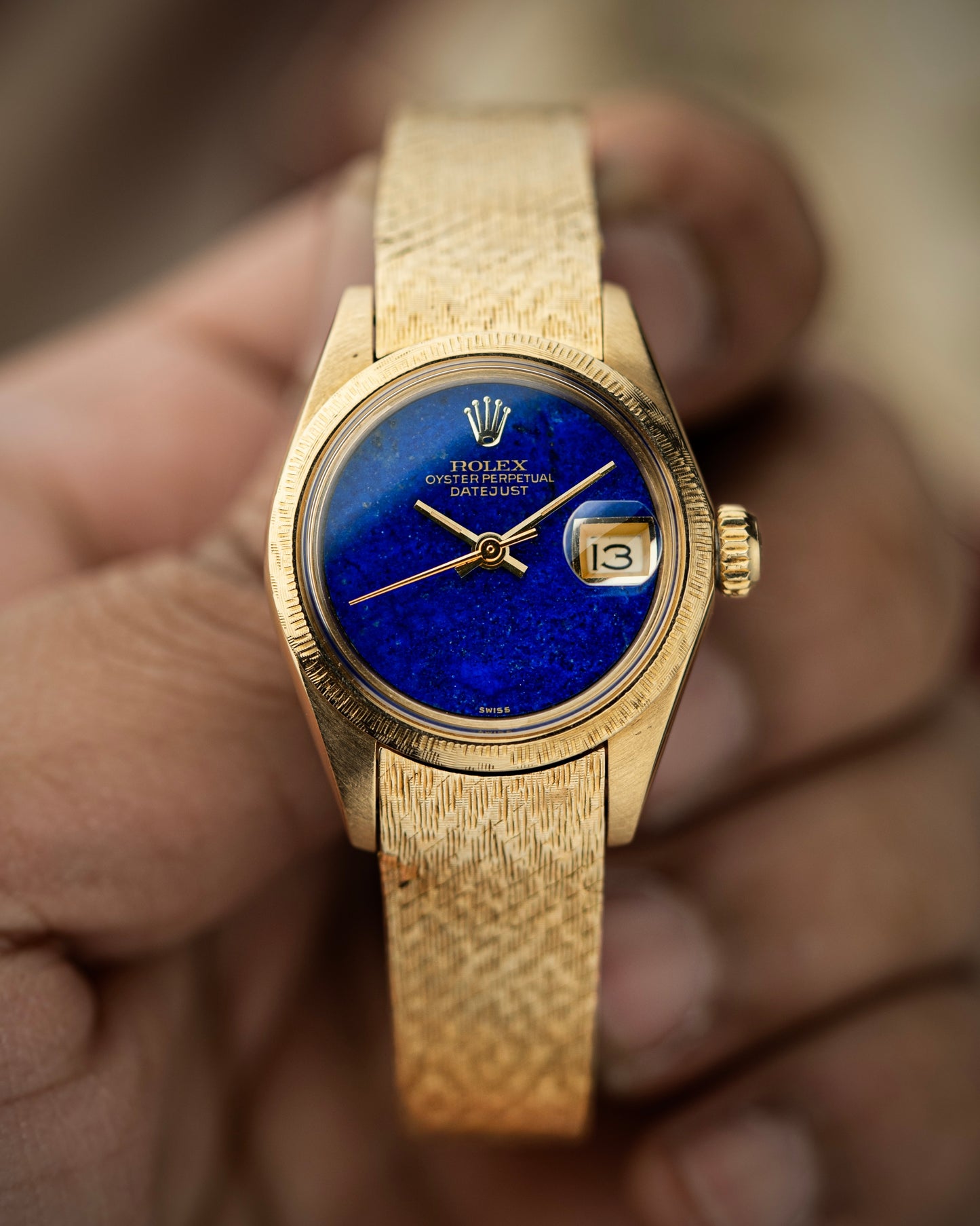 Rolex Lady-Datejust 26mm Lapis Lazuli Stone Dial - Ref. 6904