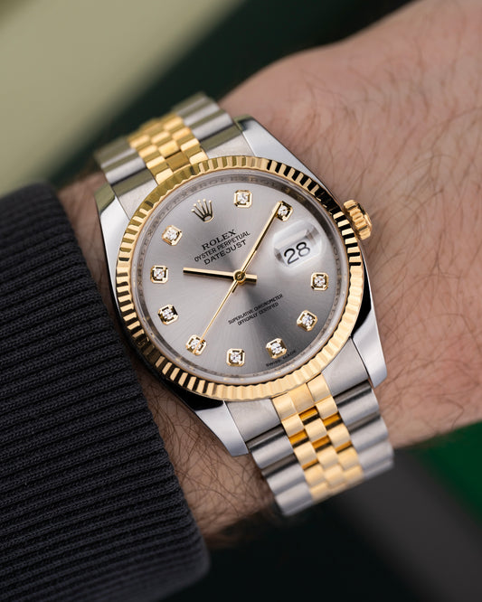 Rolex Datejust 36mm Grey Diamond Dial - Ref. 116233q