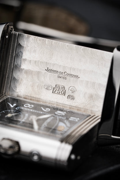 Jaeger LeCoultre Reverso Night & Day 18k White Gold - Ref. 270.3.51