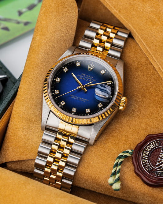 Rolex Datejust 36mm Blue Vignette - Ref. 16233