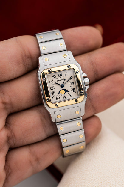 Cartier Santos Galbée Moonphase 24mm - Ref. 119902