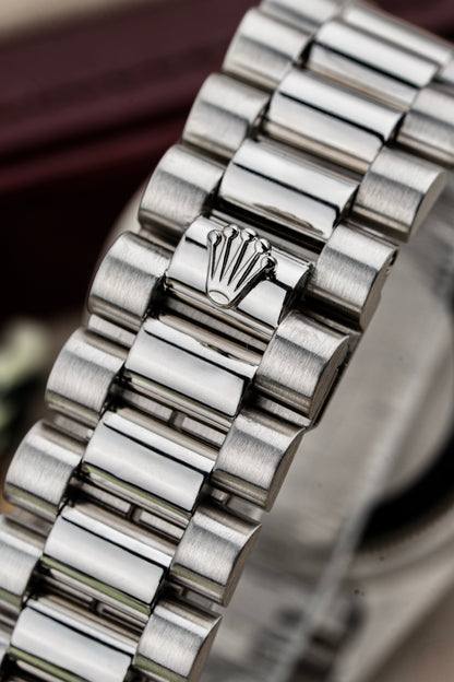 Rolex Day-Date 36mm Platinum Ice-Blue - Ref. 18206